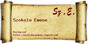 Szokola Emese névjegykártya